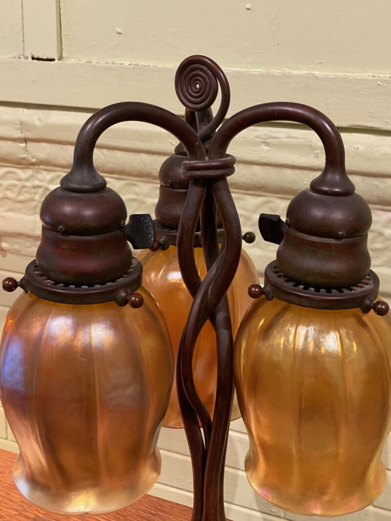 Tiffany # 339 3-Light Lamp - Image 4