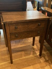 Mission Oak Two Drawer Side Table